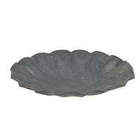Graywashed Tin Fluted Candle Pan 35 - The Fox Decor