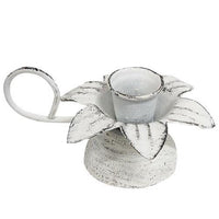 Shabby Chic Blooming Flower Taper Holder - The Fox Decor
