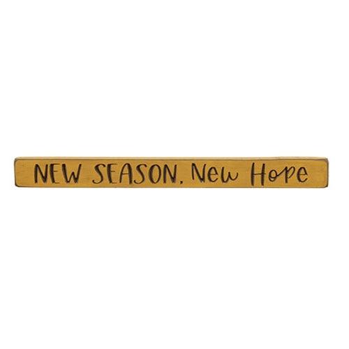 New Season New Hope Engraved Block 18 - The Fox Decor