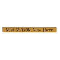 New Season New Hope Engraved Block 18 - The Fox Decor