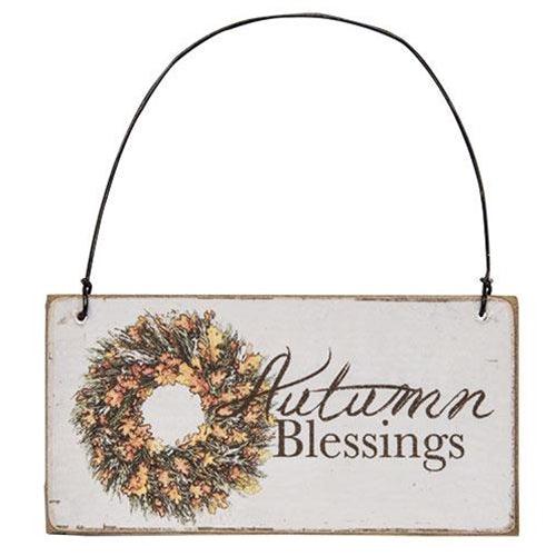 Autumn Blessings Ornament 2 asstd - The Fox Decor