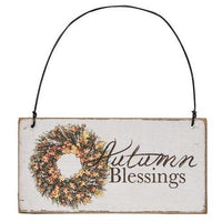 Autumn Blessings Ornament 2 asstd - The Fox Decor