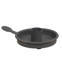 Metal Tab Taper Candle Holder Gray - The Fox Decor