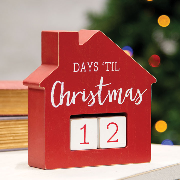 Days Til Christmas House Countdown Calendar - The Fox Decor