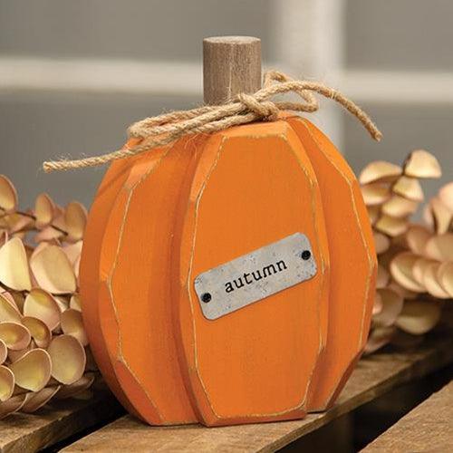 Orange Autumn Pumpkin Chunky Sitter - The Fox Decor