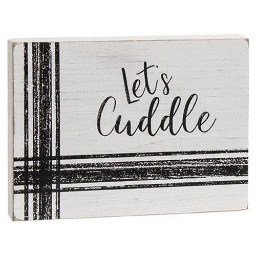 Warm Words Striped Wooden Block 3 Asstd - The Fox Decor