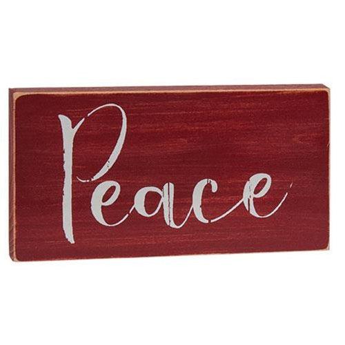 Holiday Script Red Word Block 4 Asstd - The Fox Decor