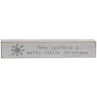 Have Yourself A Merry Little Christmas Typewriter Block - The Fox Decor