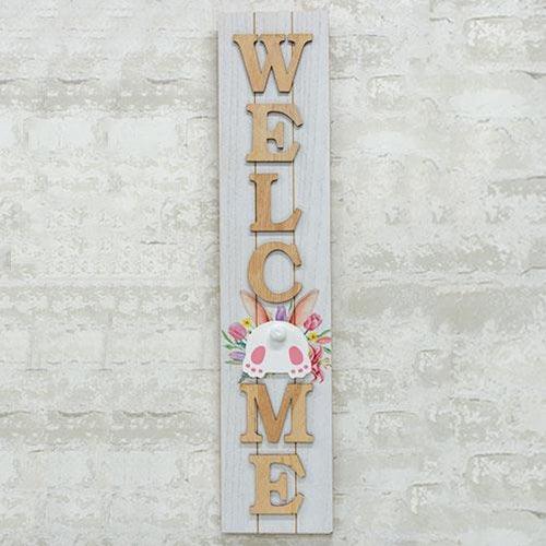 Easter Bunny Butt Welcome Wood Sign - The Fox Decor