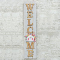 Easter Bunny Butt Welcome Wood Sign - The Fox Decor