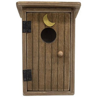 Outhouse Wooden Sitter Brown - The Fox Decor