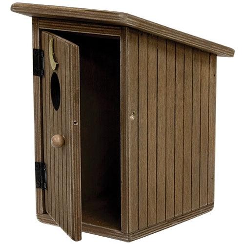 Outhouse Wooden Sitter Brown - The Fox Decor