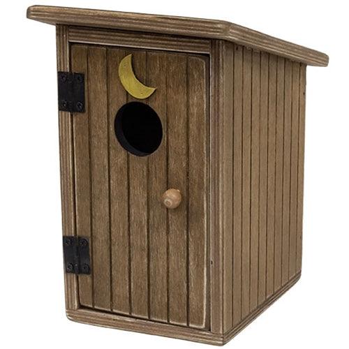 Outhouse Wooden Sitter Brown - The Fox Decor