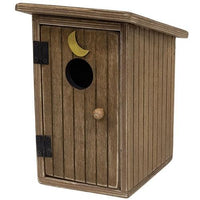Outhouse Wooden Sitter Brown - The Fox Decor