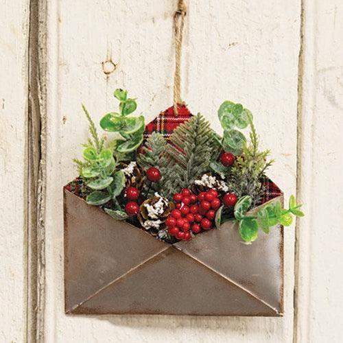 ^^Winter Floral Envelope Ornament - The Fox Decor