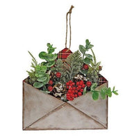 ^^Winter Floral Envelope Ornament - The Fox Decor