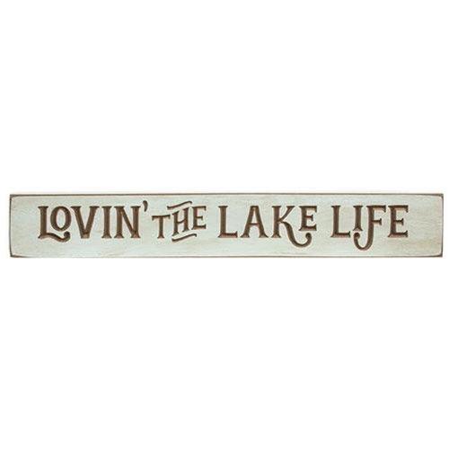 Lovin' the Lake Life Engraved Sign 24 x 35 - The Fox Decor
