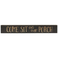Come Sit on Our Porch Sign Dark Gray 24 x 35 - The Fox Decor