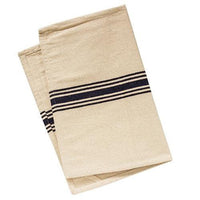 Grain Sack Cream and Navy Stripe Short Runner - The Fox Decor