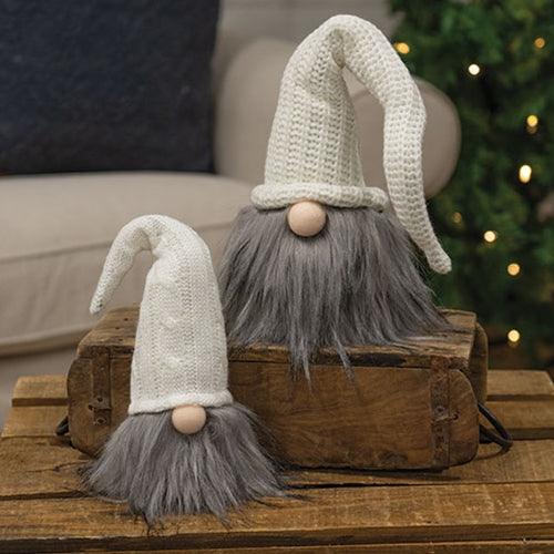 Medium Plush Santa Gnome w Cream Hat - The Fox Decor