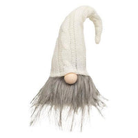 Medium Plush Santa Gnome w Cream Hat - The Fox Decor