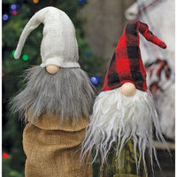 Knit Cream Gnome Bottle Topper - The Fox Decor