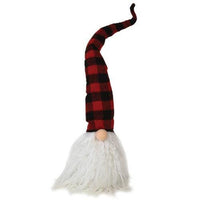 Plush Red Black Plaid Santa Gnome - The Fox Decor
