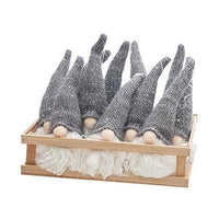 Grey Hat Santa Gnome Ornament - The Fox Decor