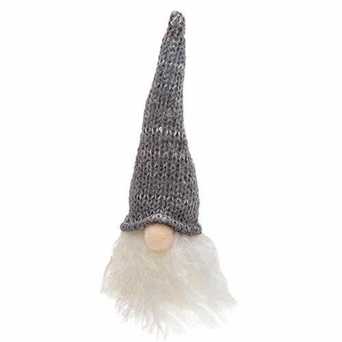 Grey Hat Santa Gnome Ornament - The Fox Decor