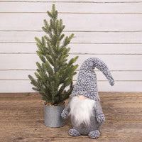 Large Gray Hat Santa Gnome - The Fox Decor
