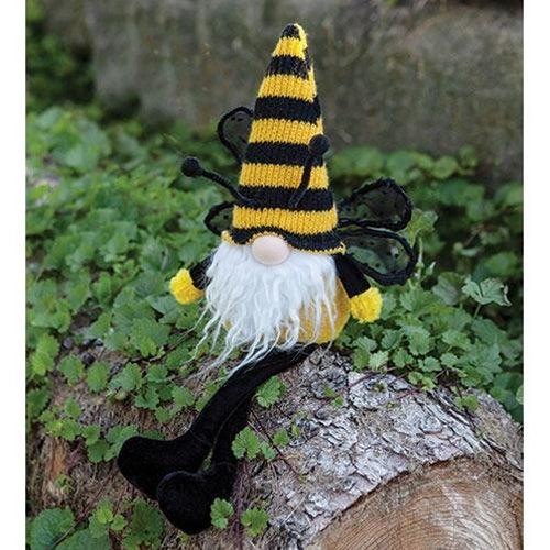 Buzzing Gnome Bee w Dangle Legs - The Fox Decor