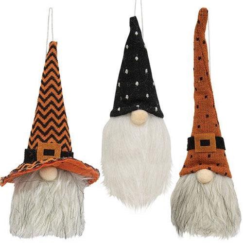 Halloween Gnome Ornament 3 Asstd - The Fox Decor