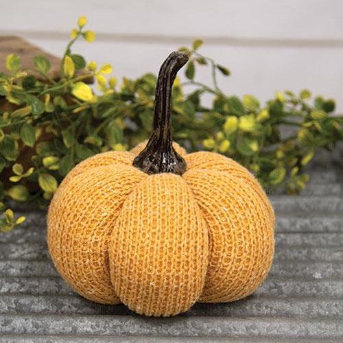Orange Knit Pumpkin Medium - The Fox Decor