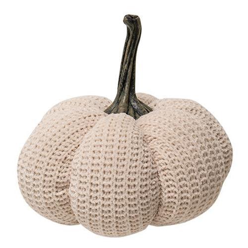 Cream Knit Pumpkin Medium - The Fox Decor