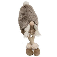 Mr & Mrs Fuzzy Brown Gnome 2 Asstd - The Fox Decor