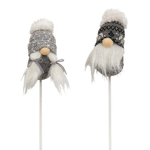 Mr & Mrs Gray & White Beanie Gnome Pick 2 Asstd - The Fox Decor