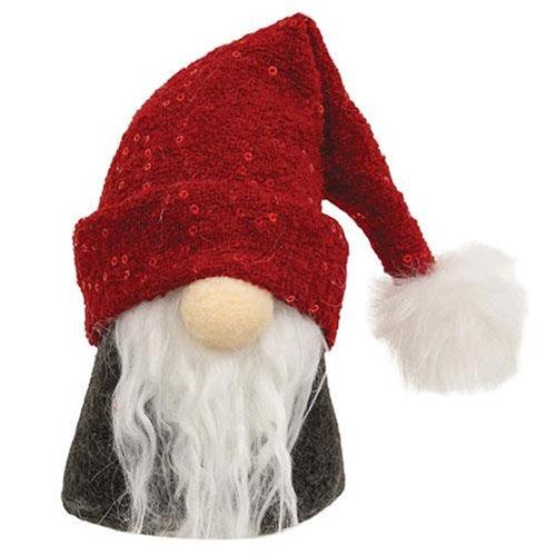 Red Sparkle Santa Hat Gnome - The Fox Decor