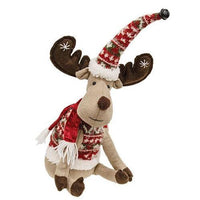 Sitting Nordic Sweater Reindeer - The Fox Decor