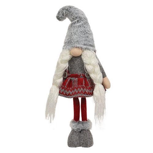 Mr or Mrs Nordic Snowflake Standing Gnome 2 Asstd - The Fox Decor