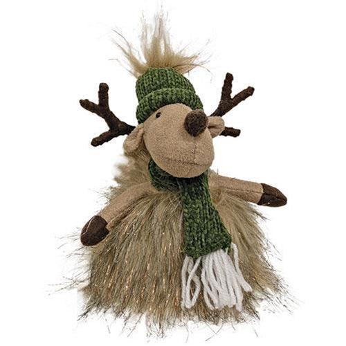 Green Sparkle Mini Reindeer - The Fox Decor