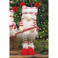 Candy Cane Standing Gnome - The Fox Decor