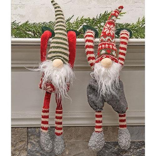 Nordic Sweater Hanging Gnome 2 Asstd - The Fox Decor