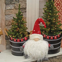 Christmas Star & Polka Dot Sitting Gnome - The Fox Decor