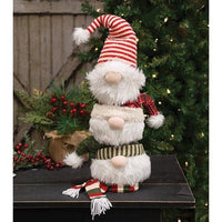 Nordic Christmas Stack of Gnomes - The Fox Decor