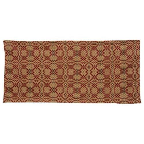 Patriot's Knot Short Runner Red Green & Cream - The Fox Decor