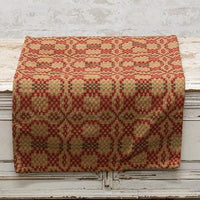 Patriot's Knot Short Runner Red Green & Cream - The Fox Decor