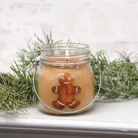 +Gingerbread Man 6oz Jar Candle Gingerbread Cookie - The Fox Decor