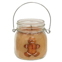 +Gingerbread Man 6oz Jar Candle Gingerbread Cookie - The Fox Decor