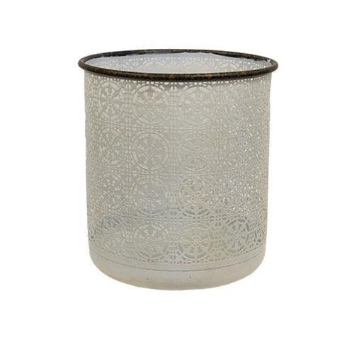 2 Set Snowflake Cutout Metal Buckets - The Fox Decor