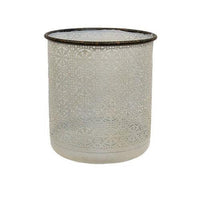 2 Set Snowflake Cutout Metal Buckets - The Fox Decor